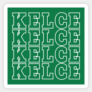 Jason Kelce Jersey // Typography Design Sticker